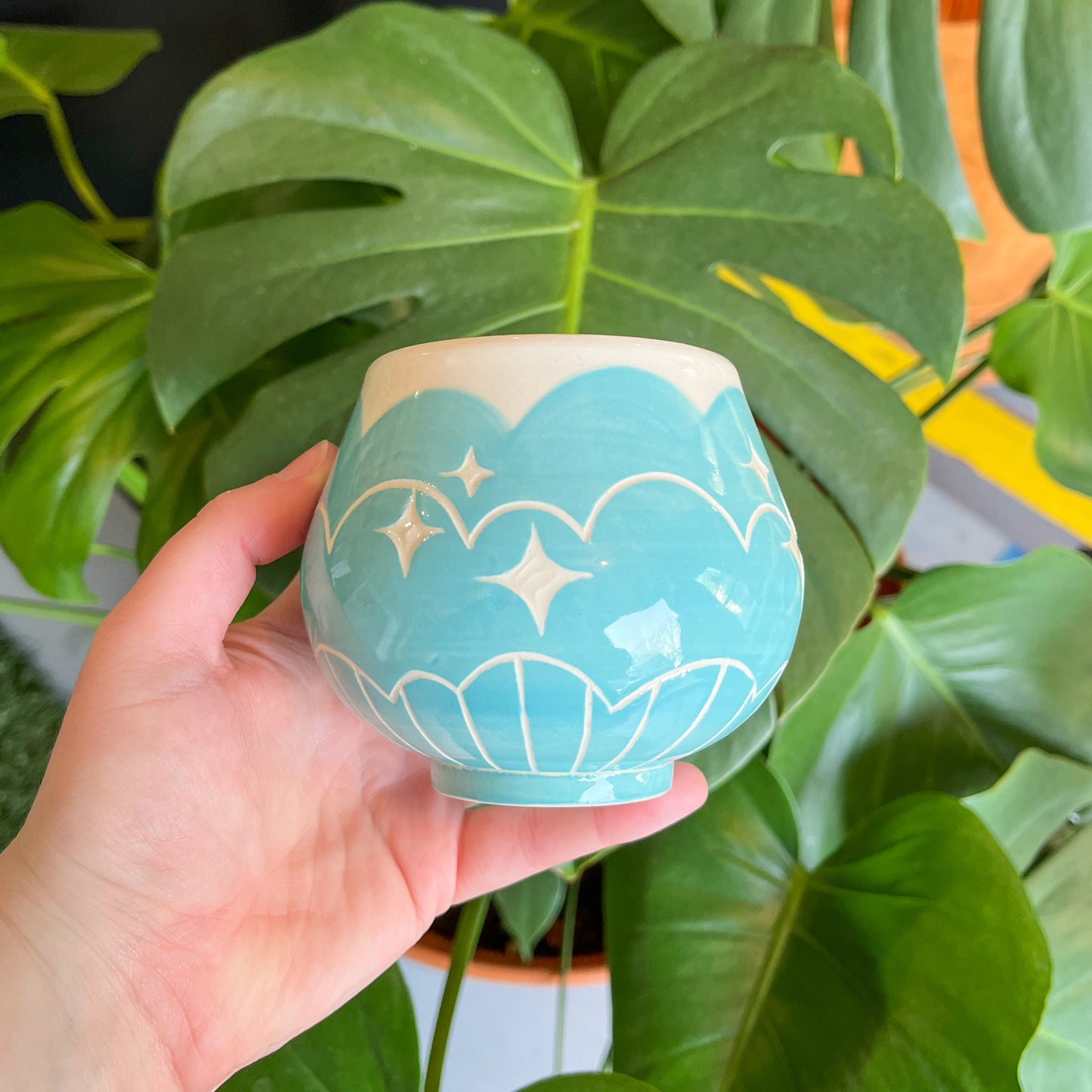 Blue Cloud Bottom Mug