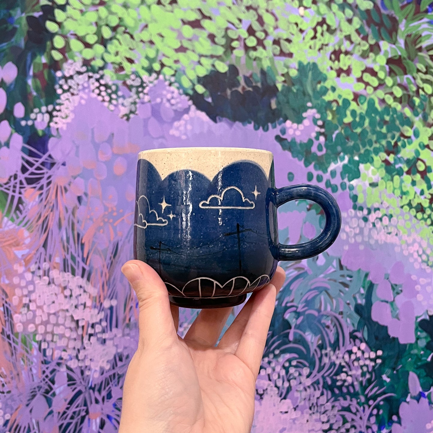 Blue Power Line Mug D