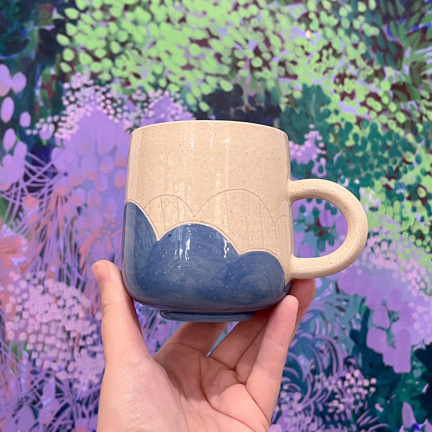 Blue Bottom Mug B