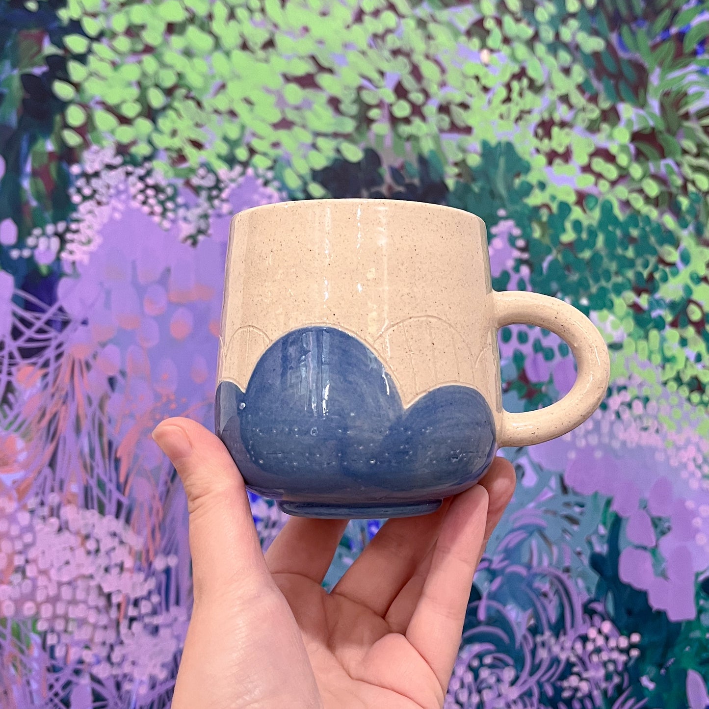 Blue Bottom Mug C