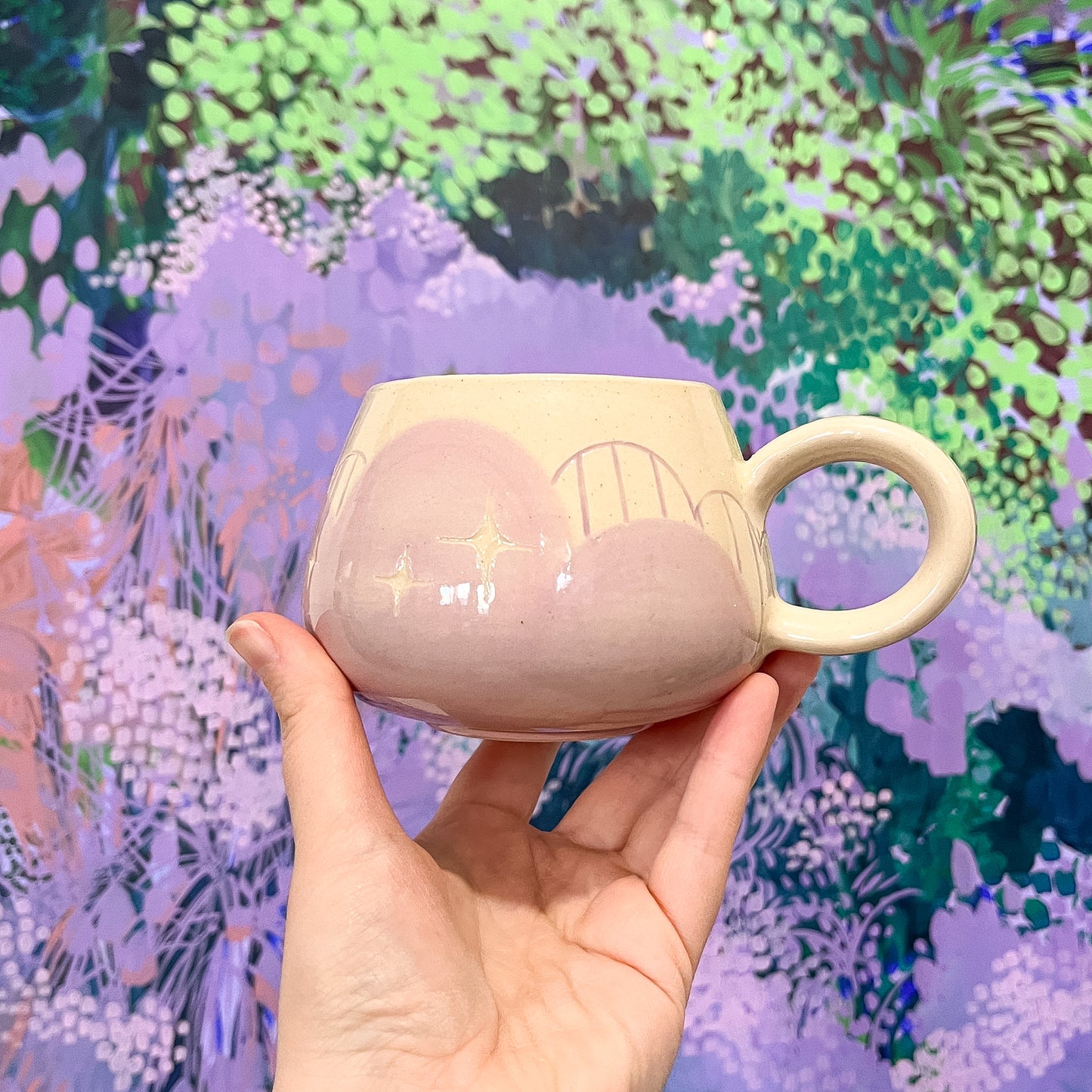 Purple Cloud Bottom Mug