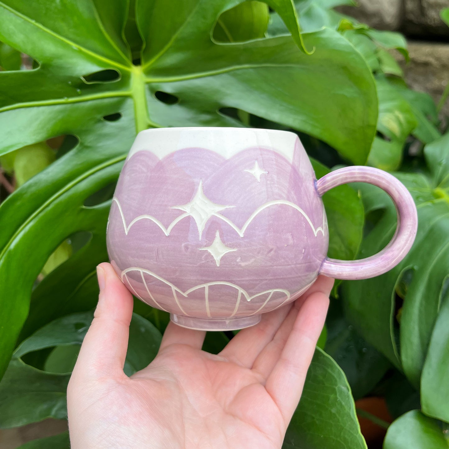 Purple Cloud Bottom Mug