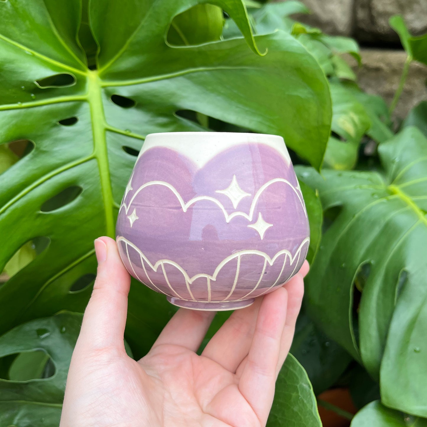 Purple Cloud Bottom Mug