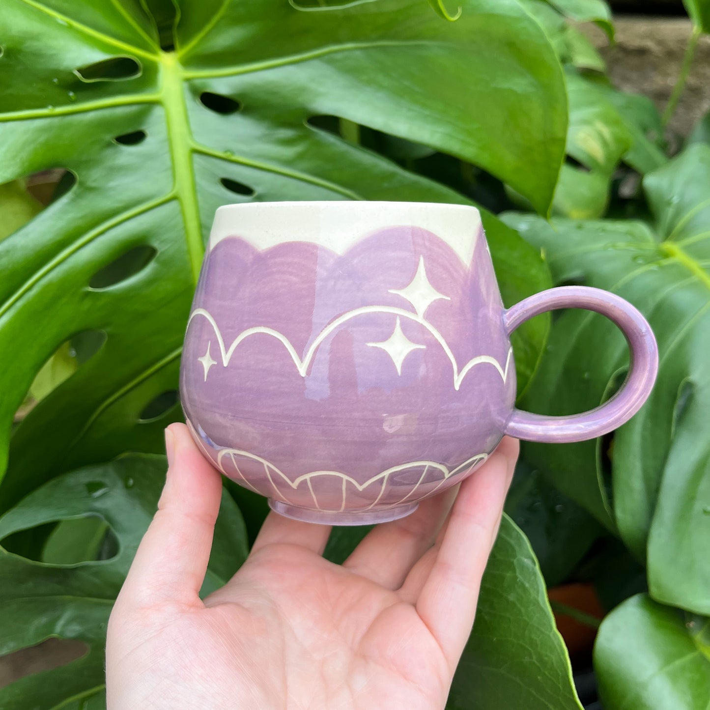 Purple Cloud Bottom Mug