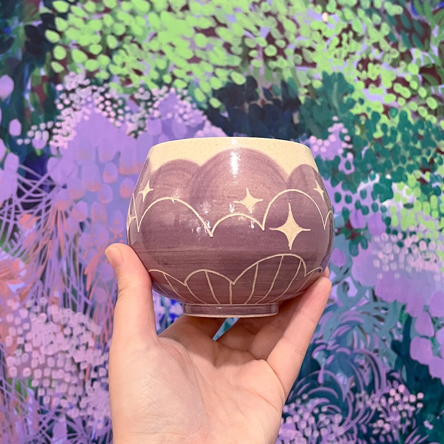 Purple Cloud Bottom Mug B