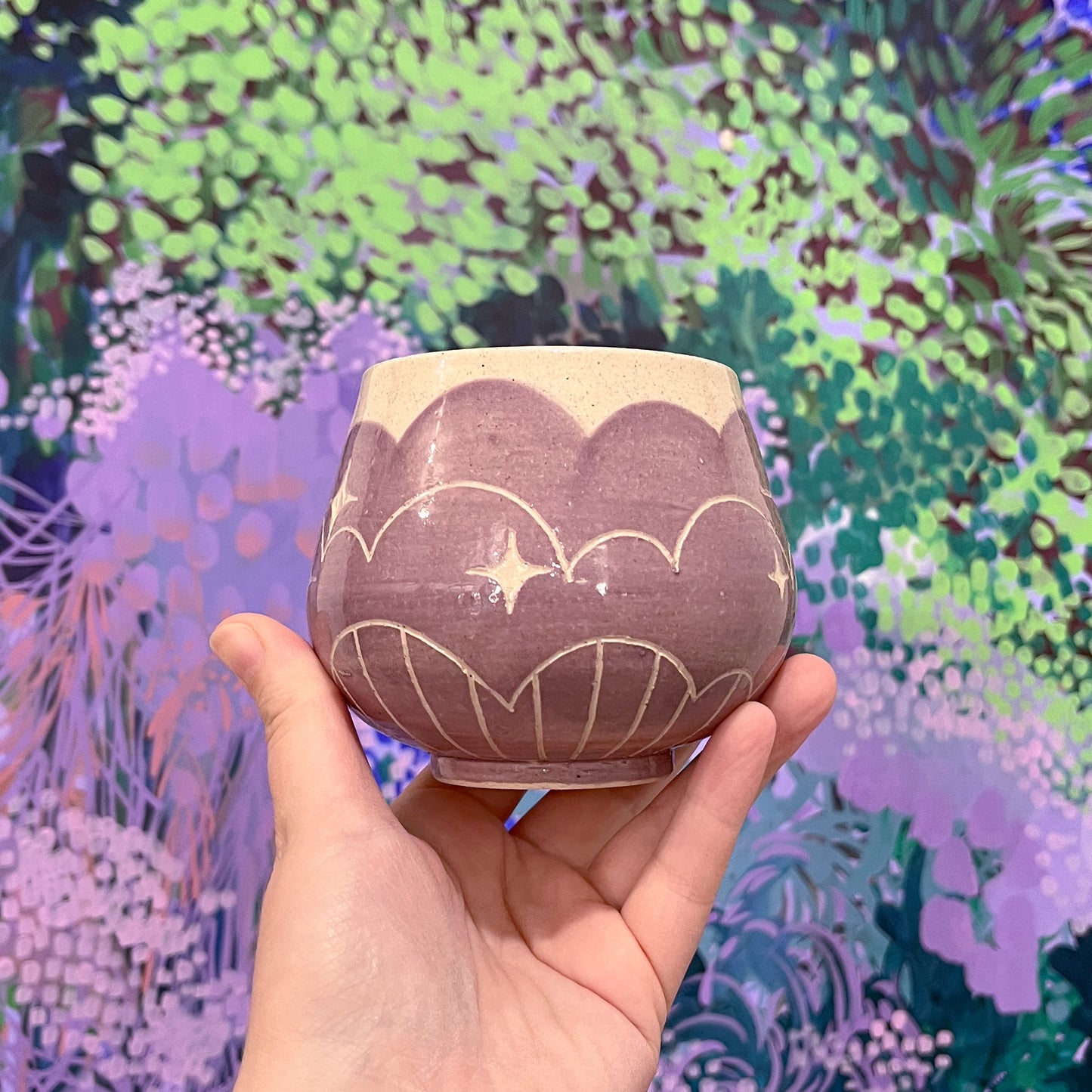 Purple Cloud Bottom Mug C
