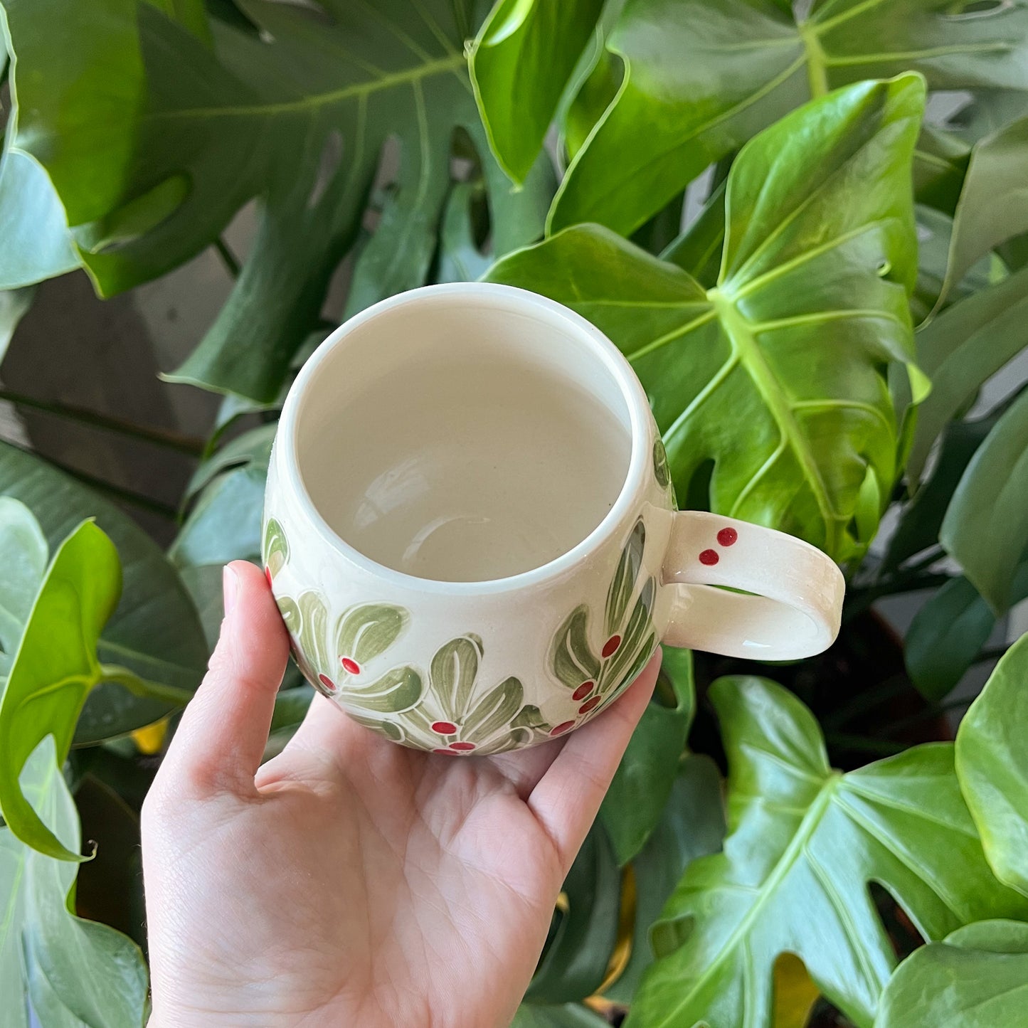 Red Mistletoe Mug