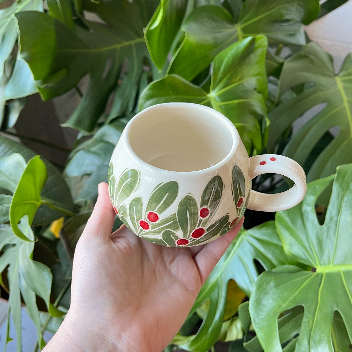 Red Mistletoe Mug