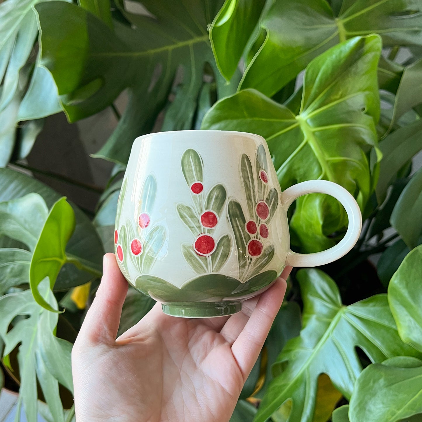 Red Mistletoe Mug