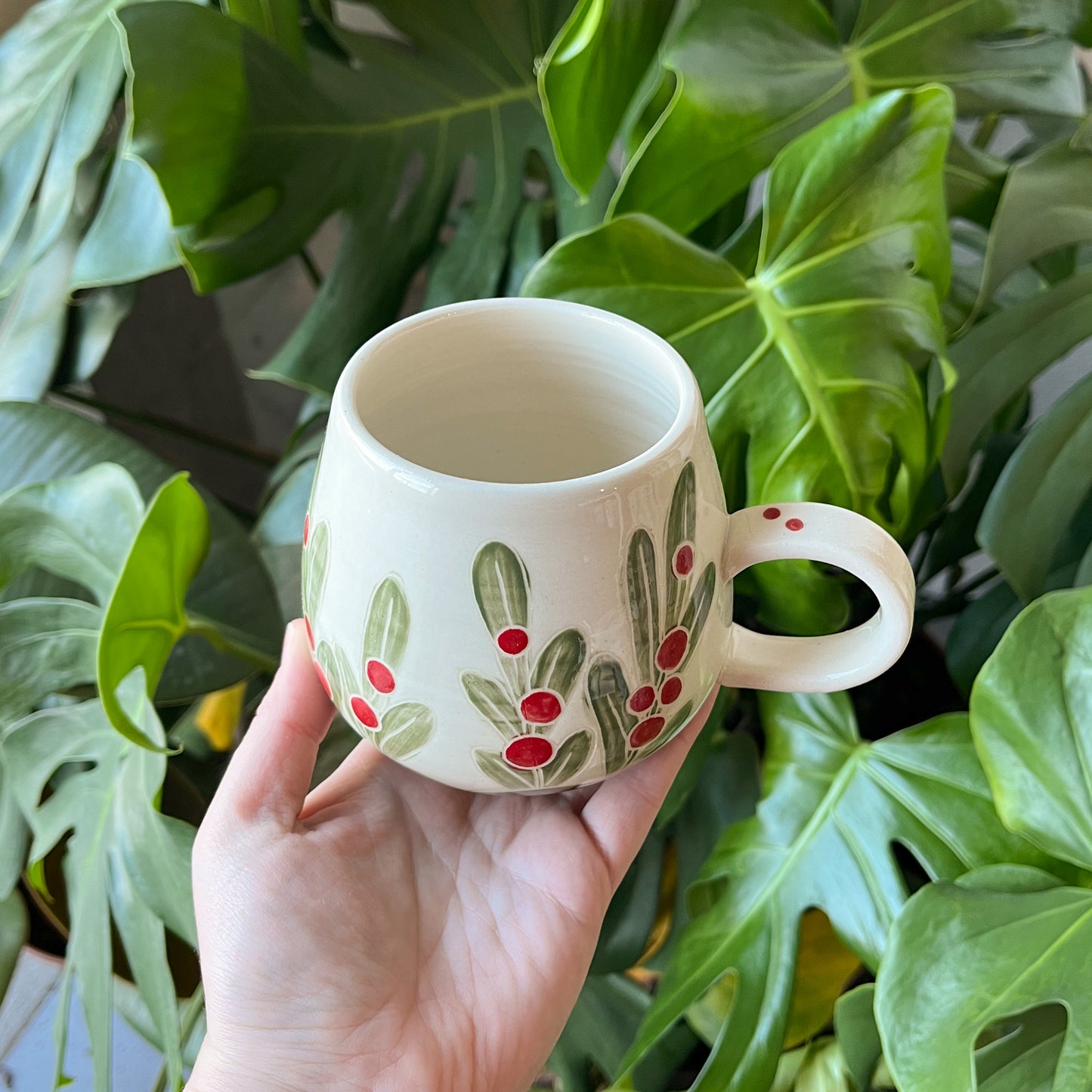 Red Mistletoe Mug