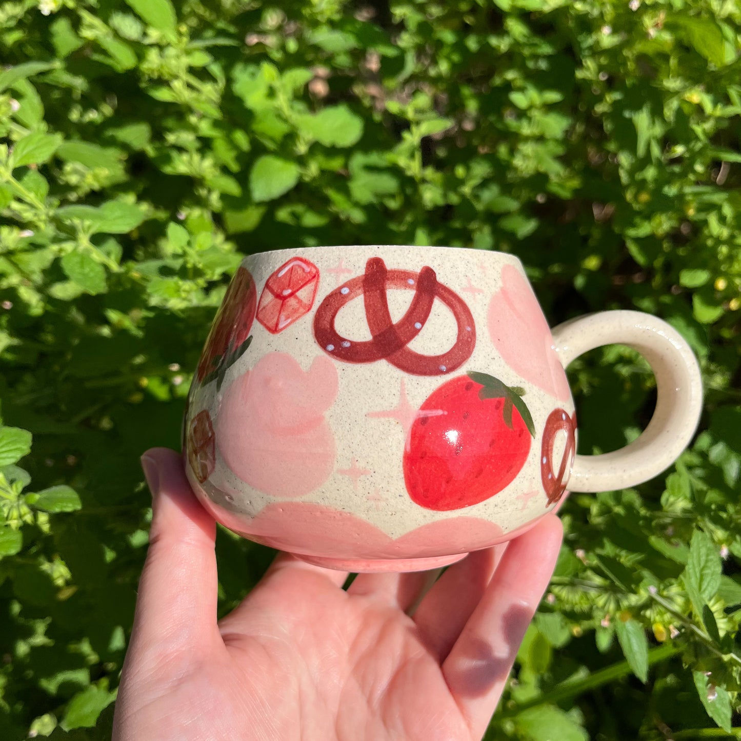 Strawberry Pretzel Salad Mug