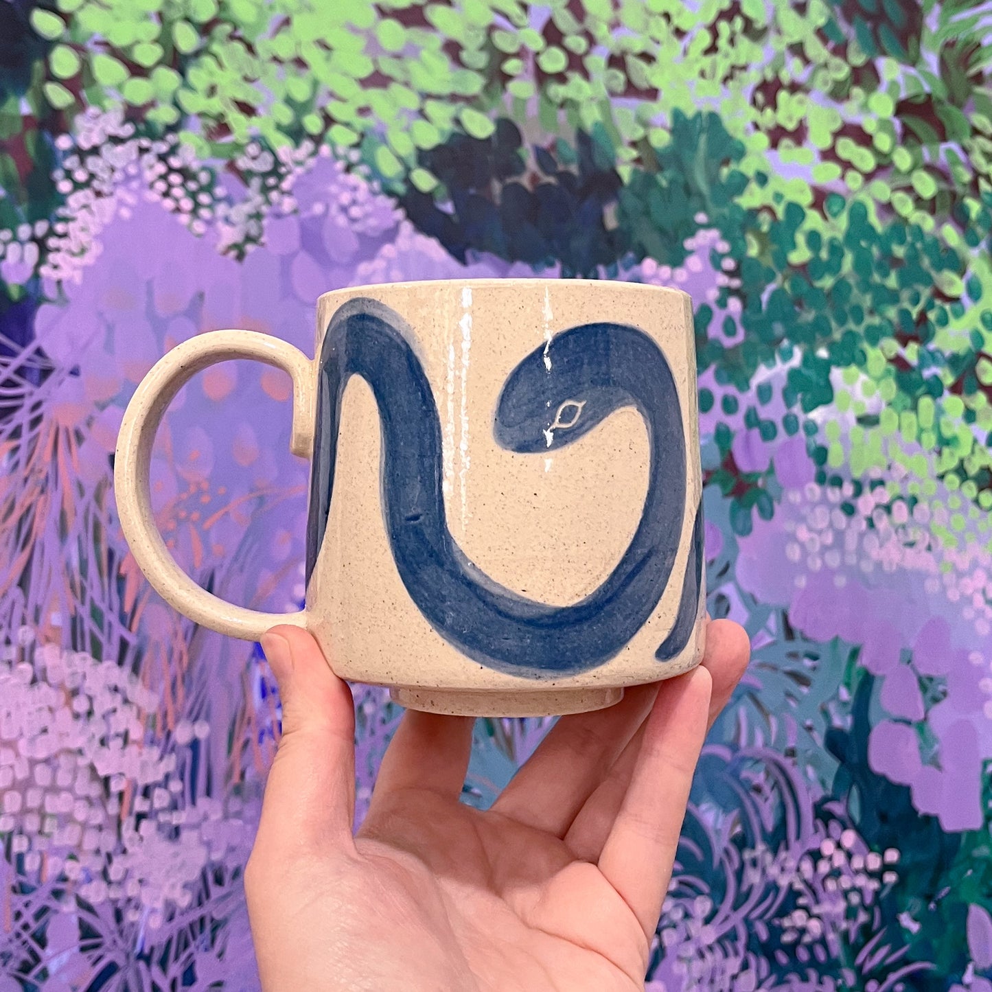 Blue Snake Mug B