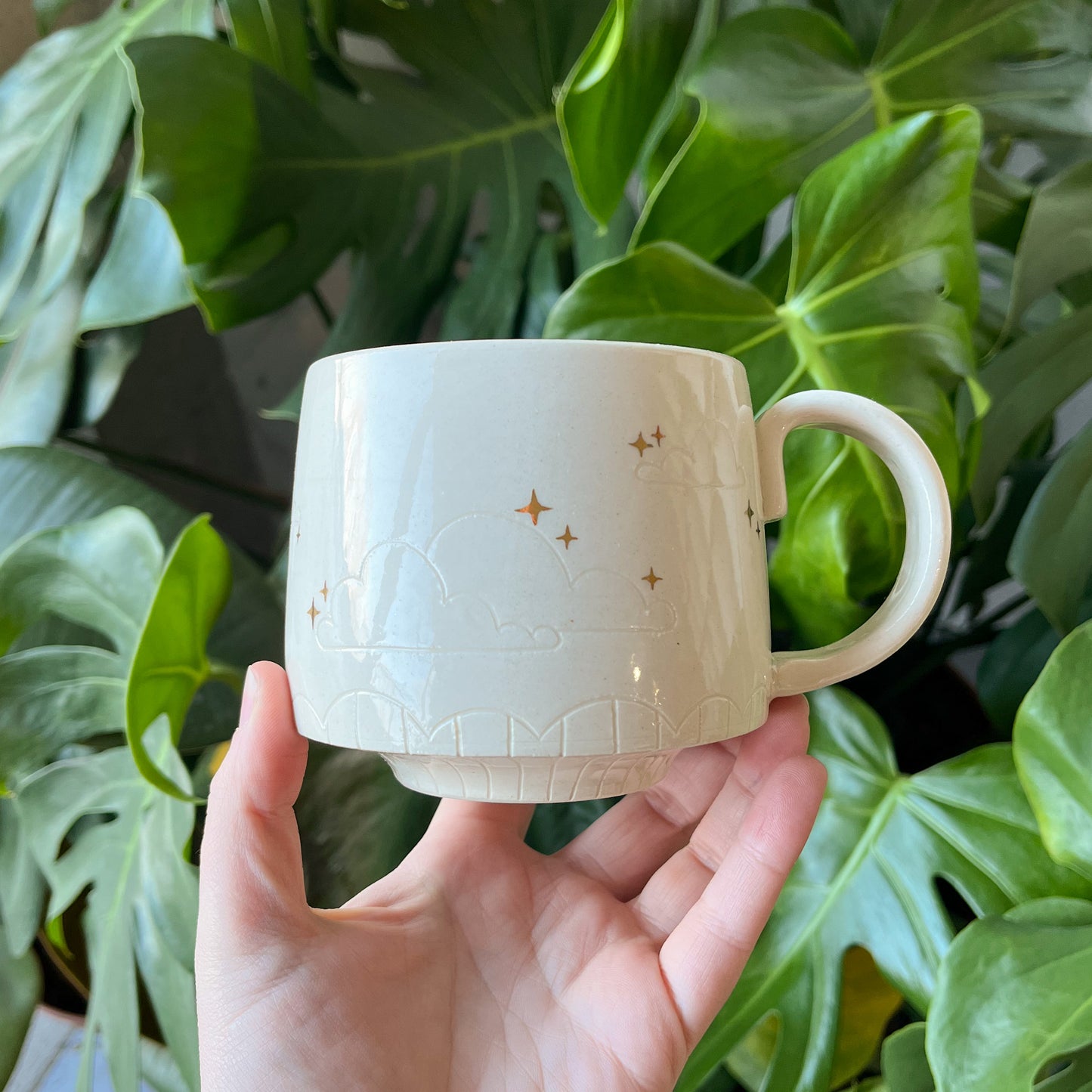 White Moon Mug