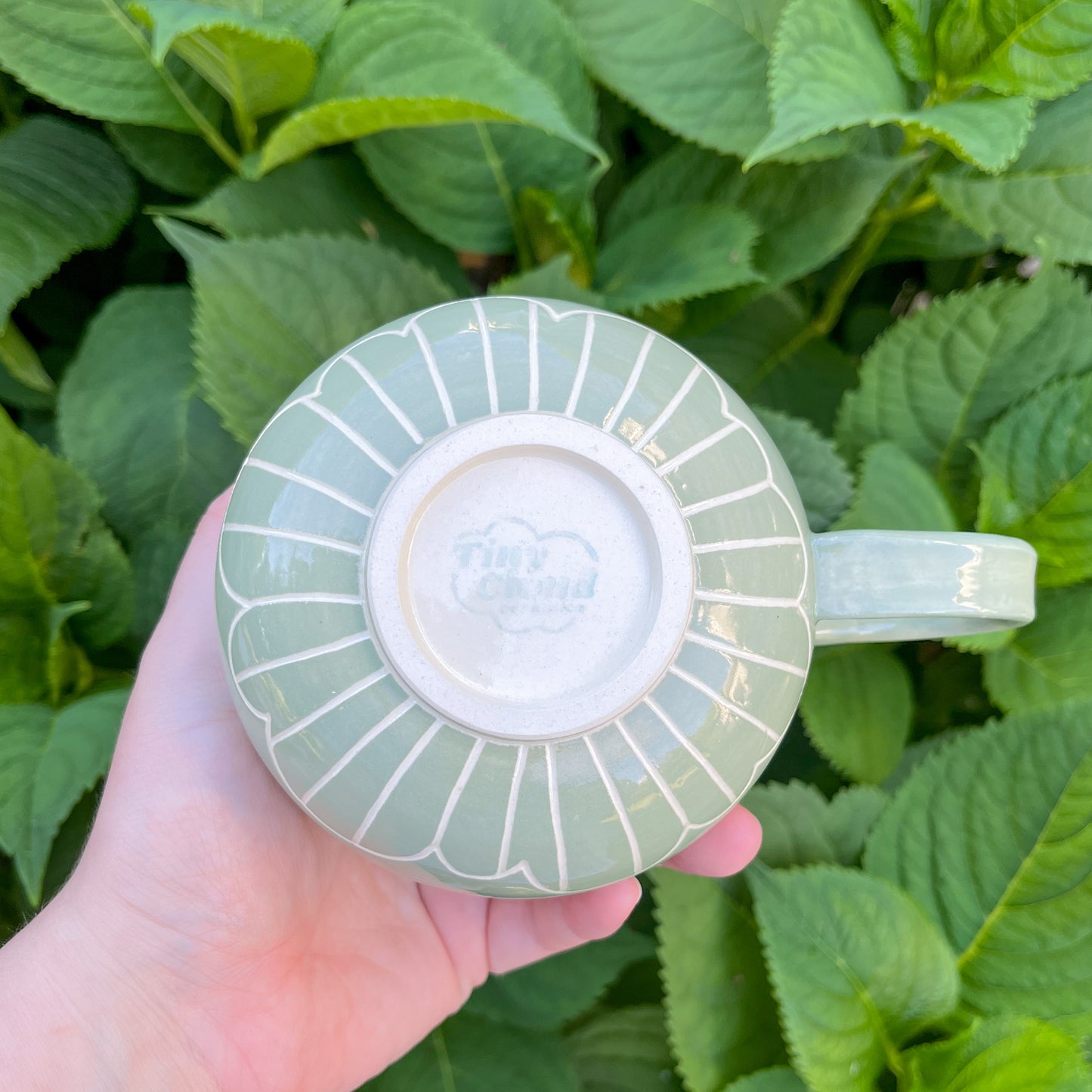 Cloud Bottom Green Mug