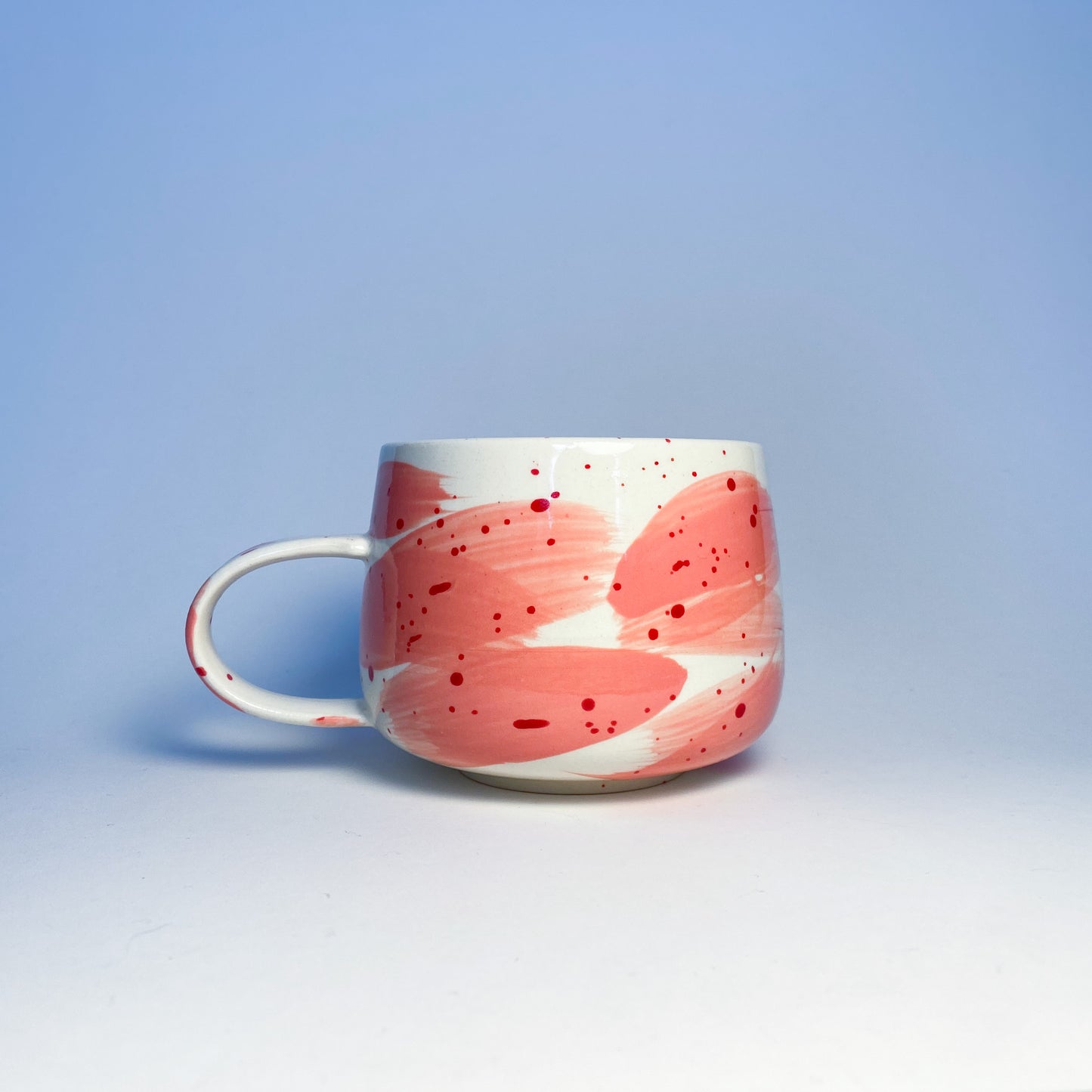 Valentimes Pink Brushy Mug 1