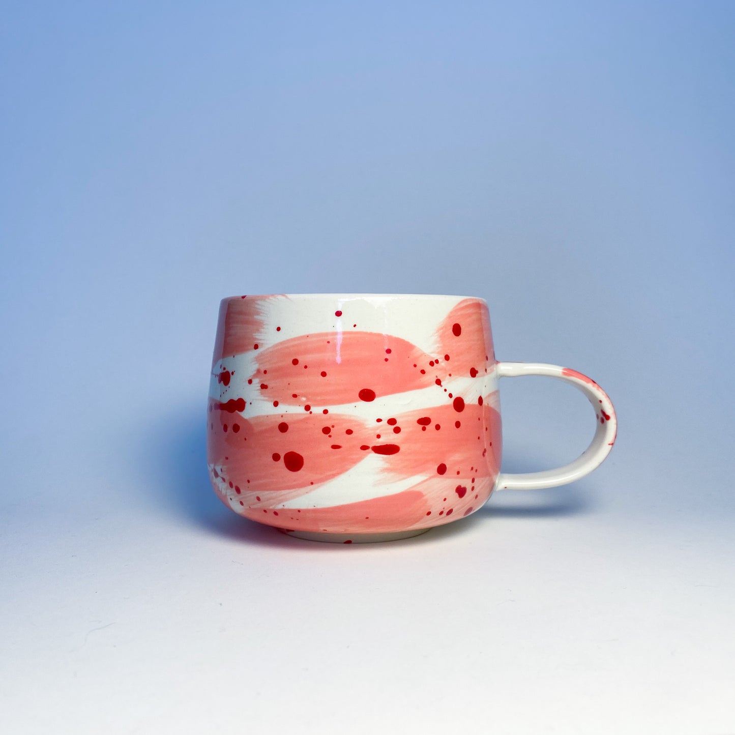 Valentimes Pink Brushy Mug 1