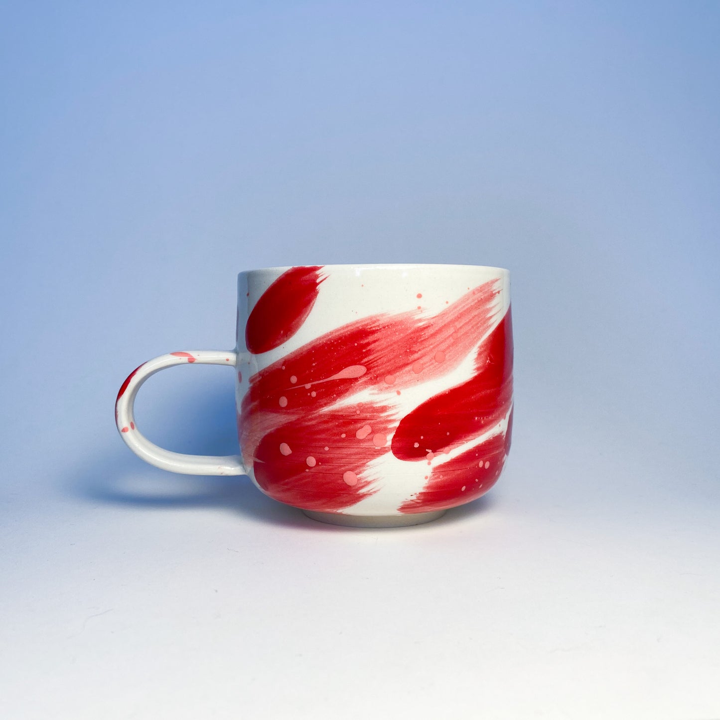 Valentimes Red Brushy Mug 5