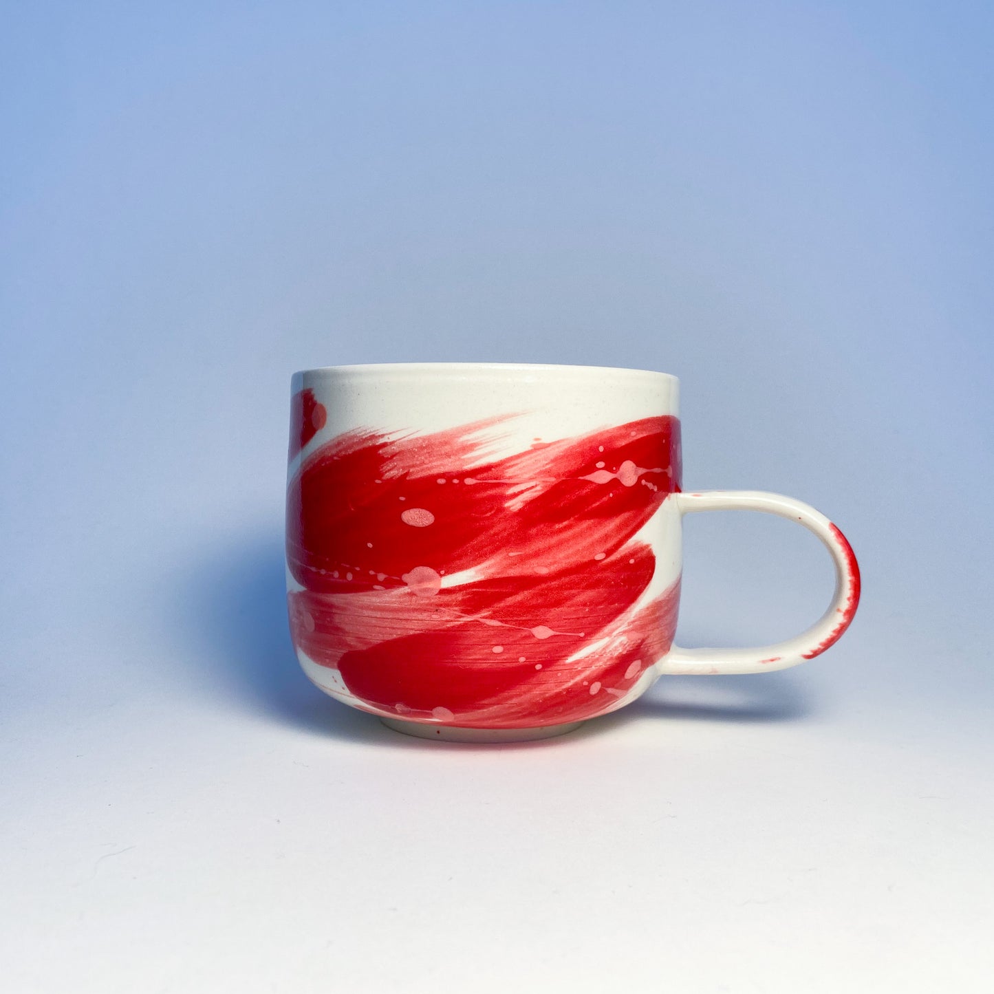 Valentimes Red Brushy Mug 5
