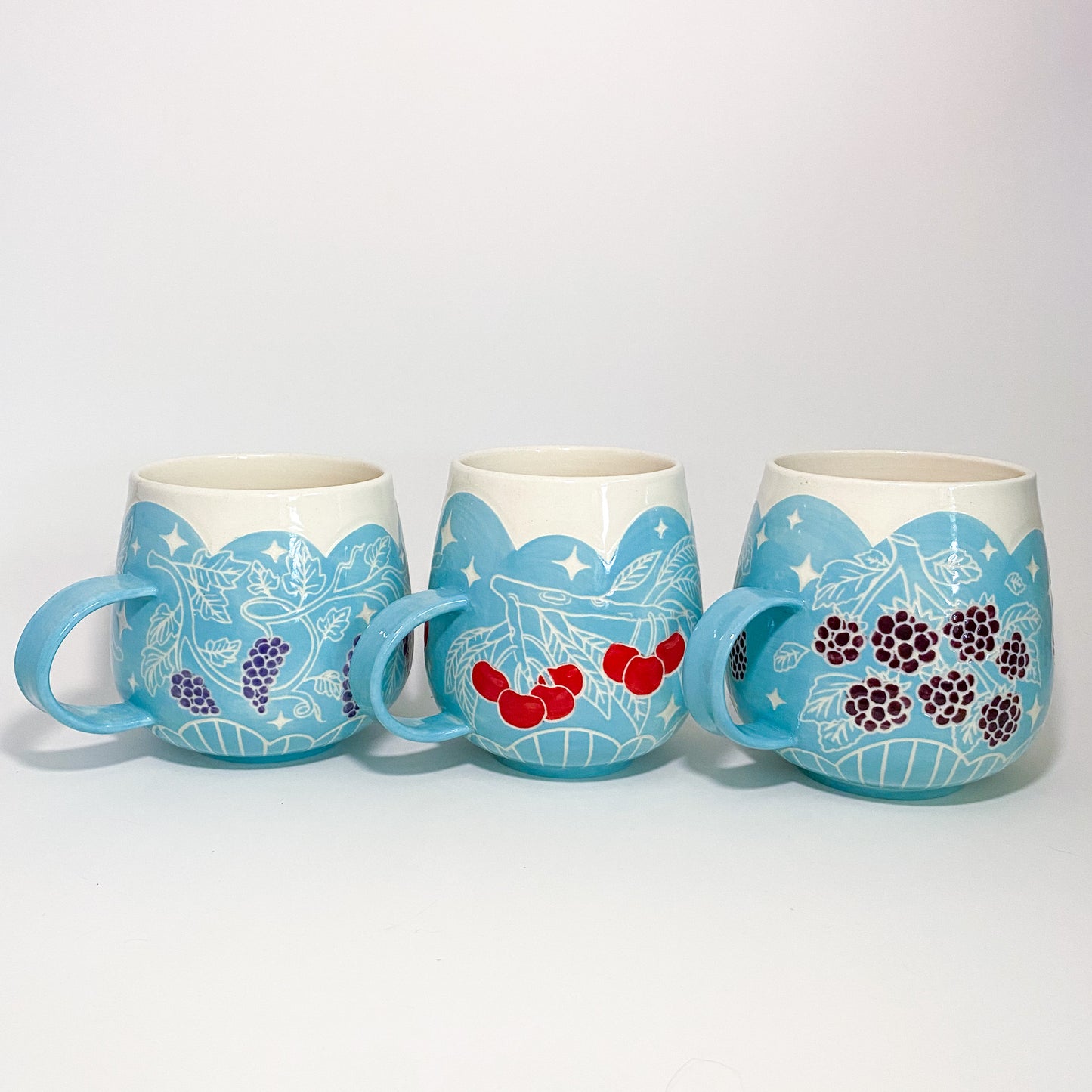 Blue Cherry Mug