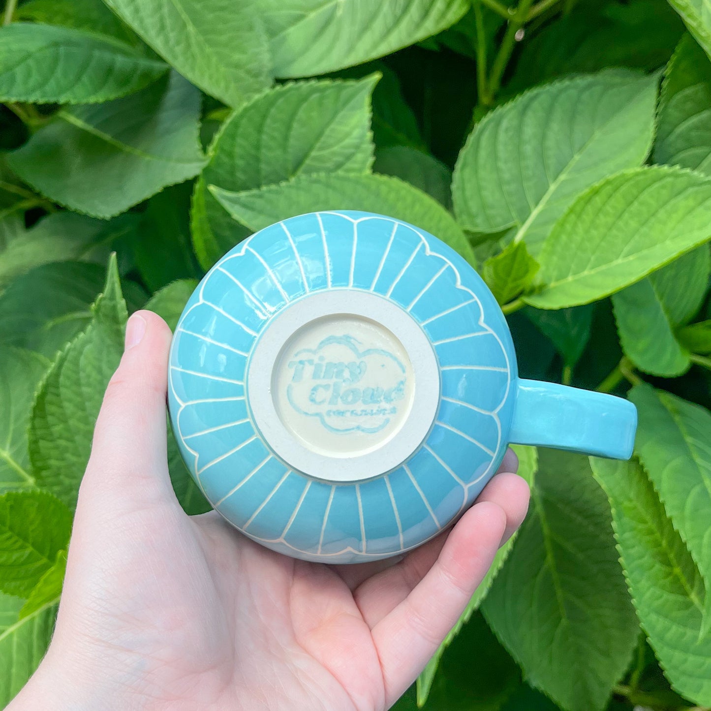 Blue Cloud Bottom Mug