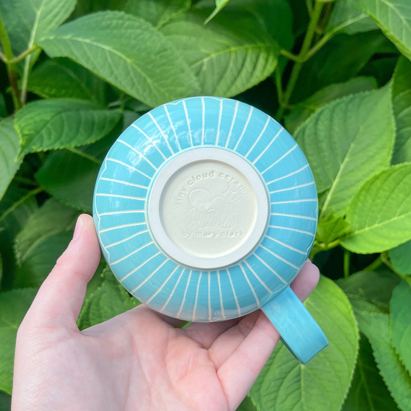 Blue Cloud Bottom Mug