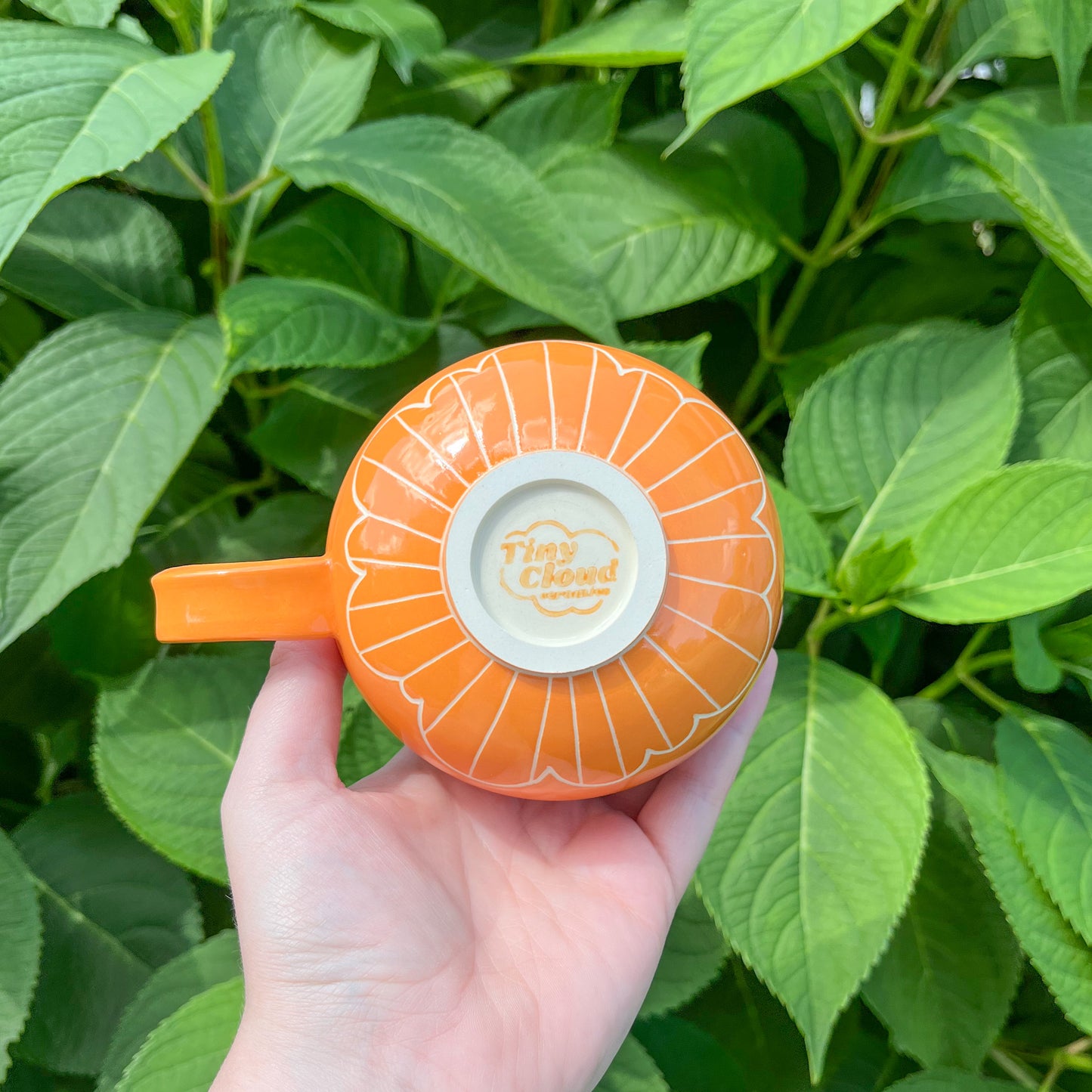 Orange Cloud Bottom Mug