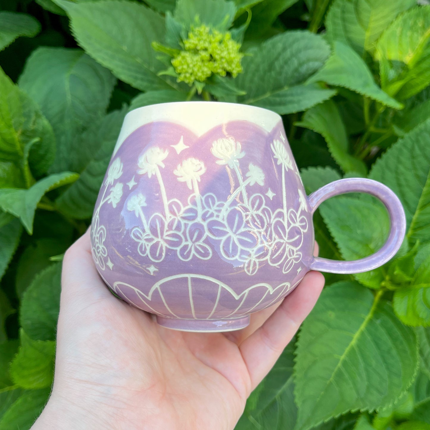 Purple Clover Mug