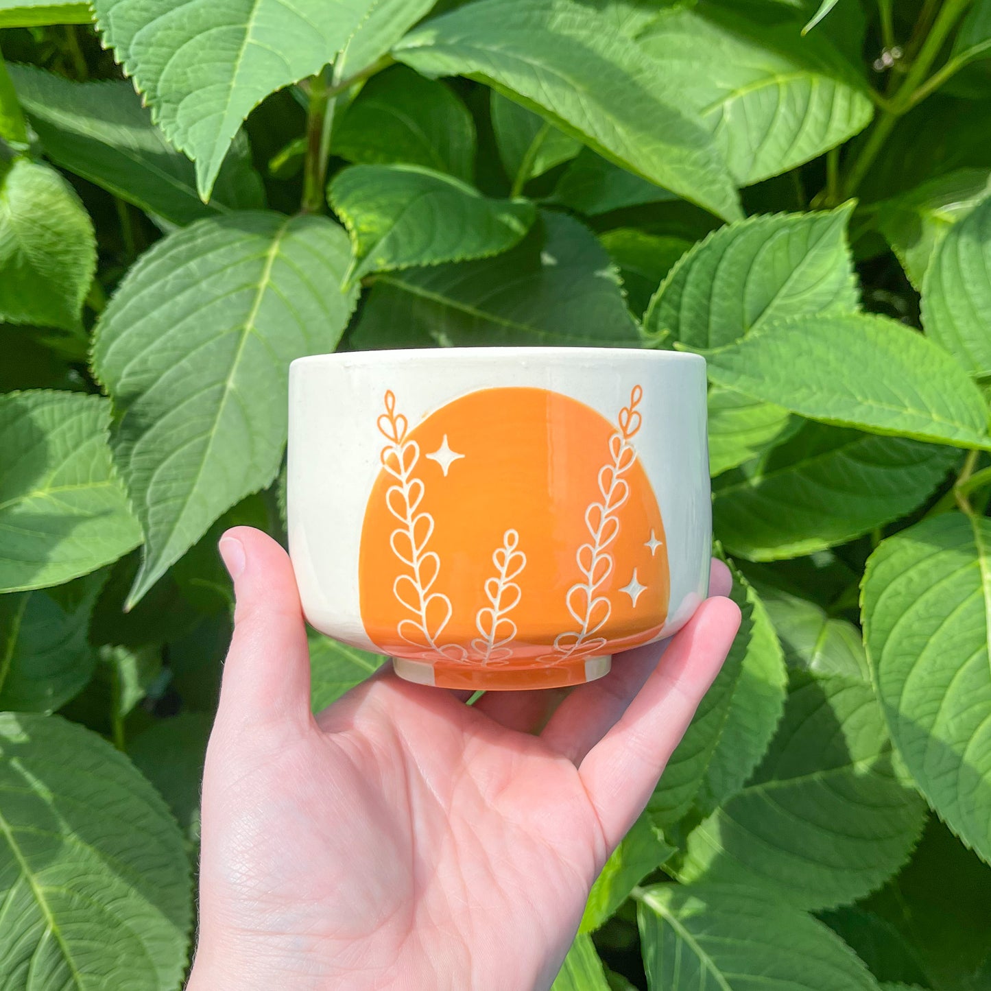 Orange Fern Mug