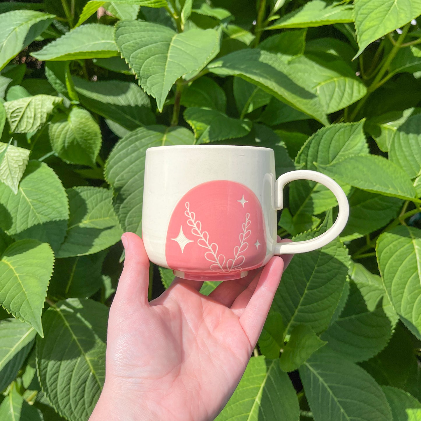 Pink Fern Mug