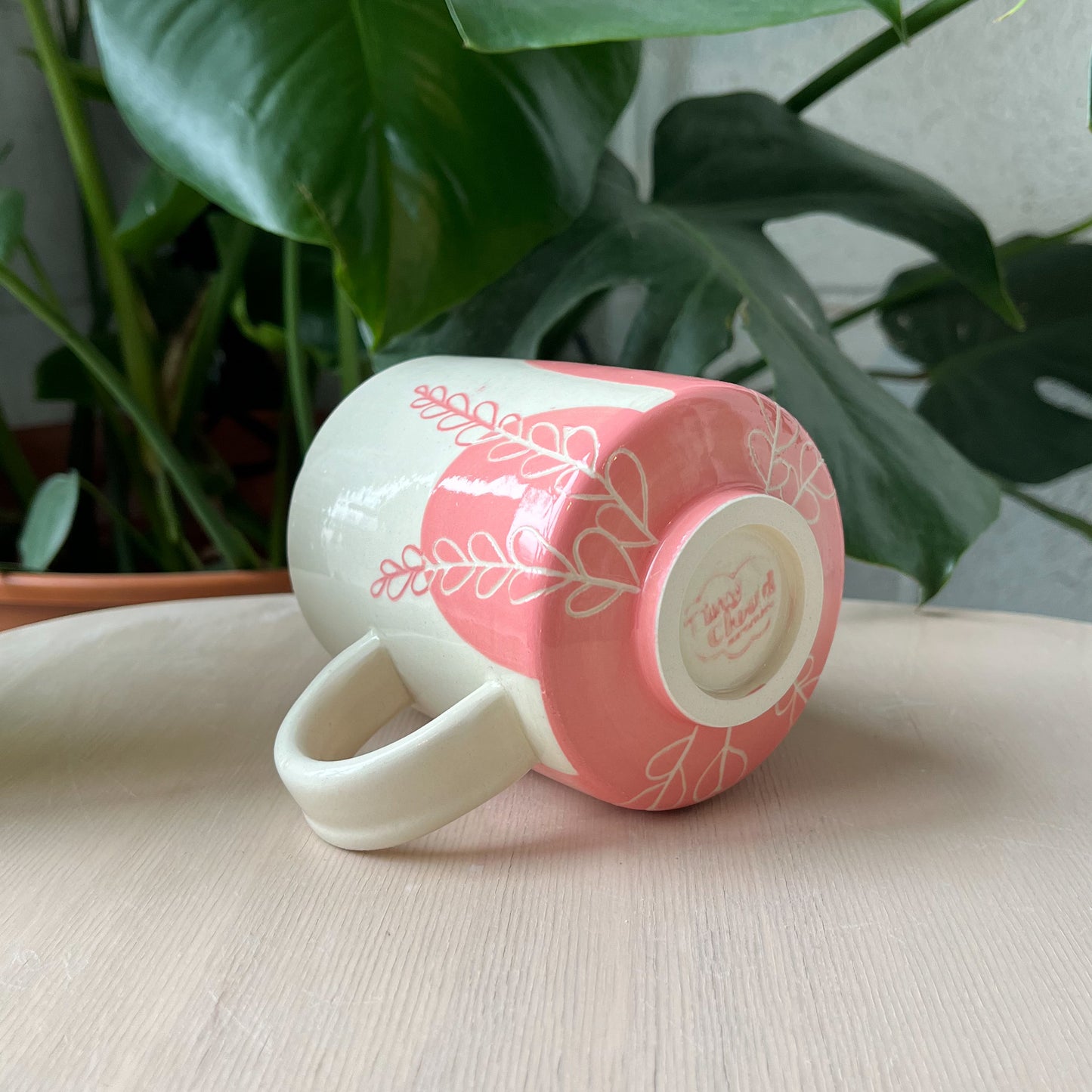 Pink Fern Mug