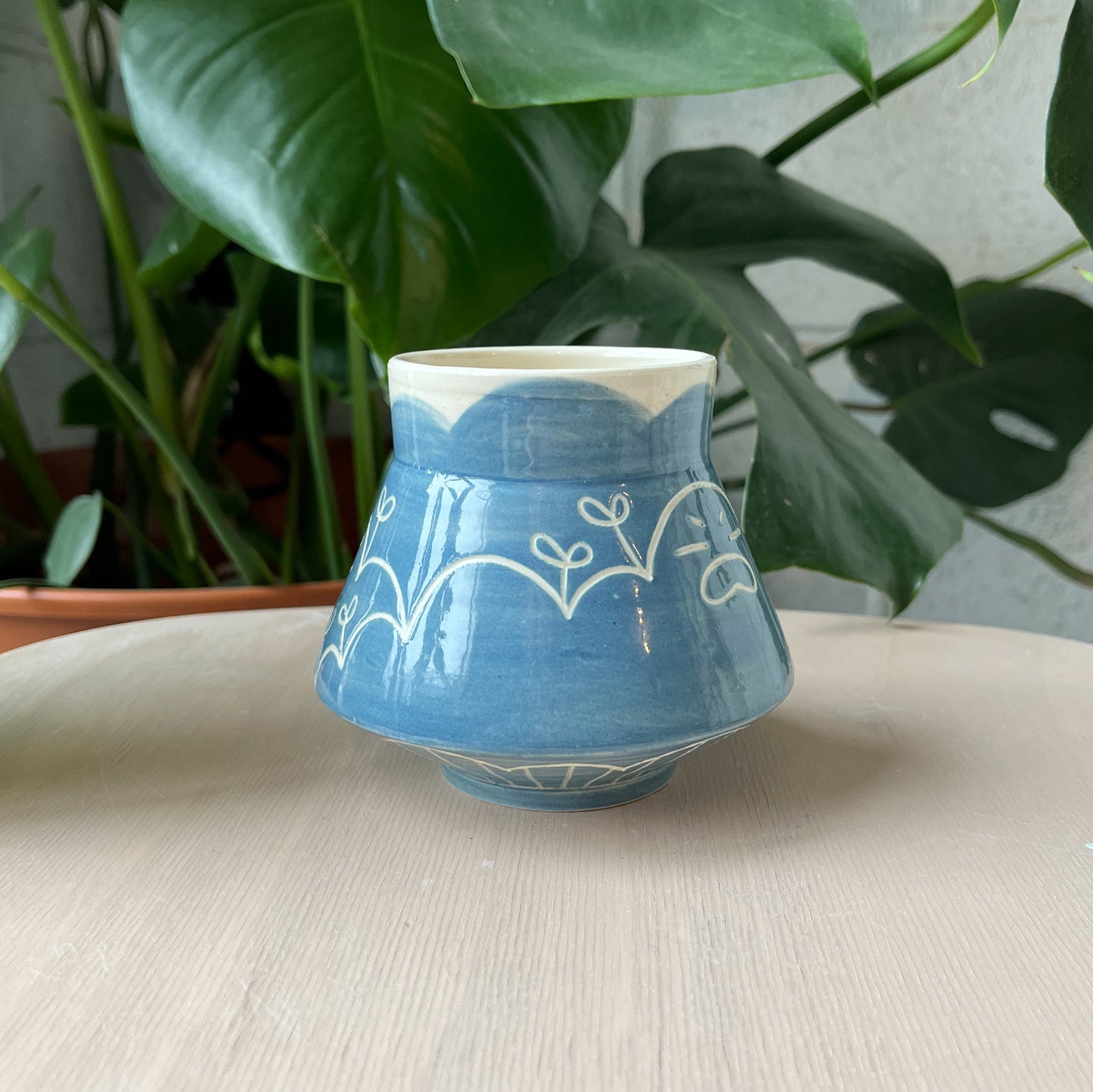Blue Gooby Flared Mug