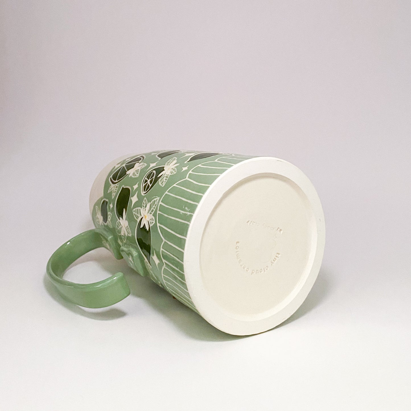 Green Pitcher with Lime