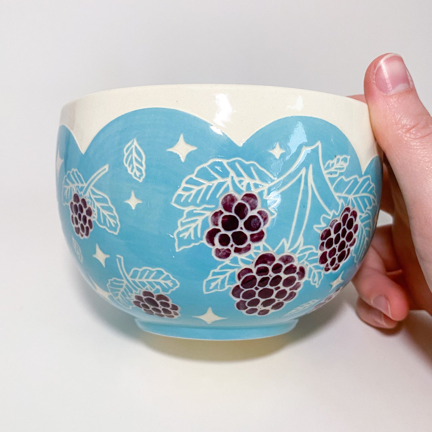 Blue Blackberry Planter