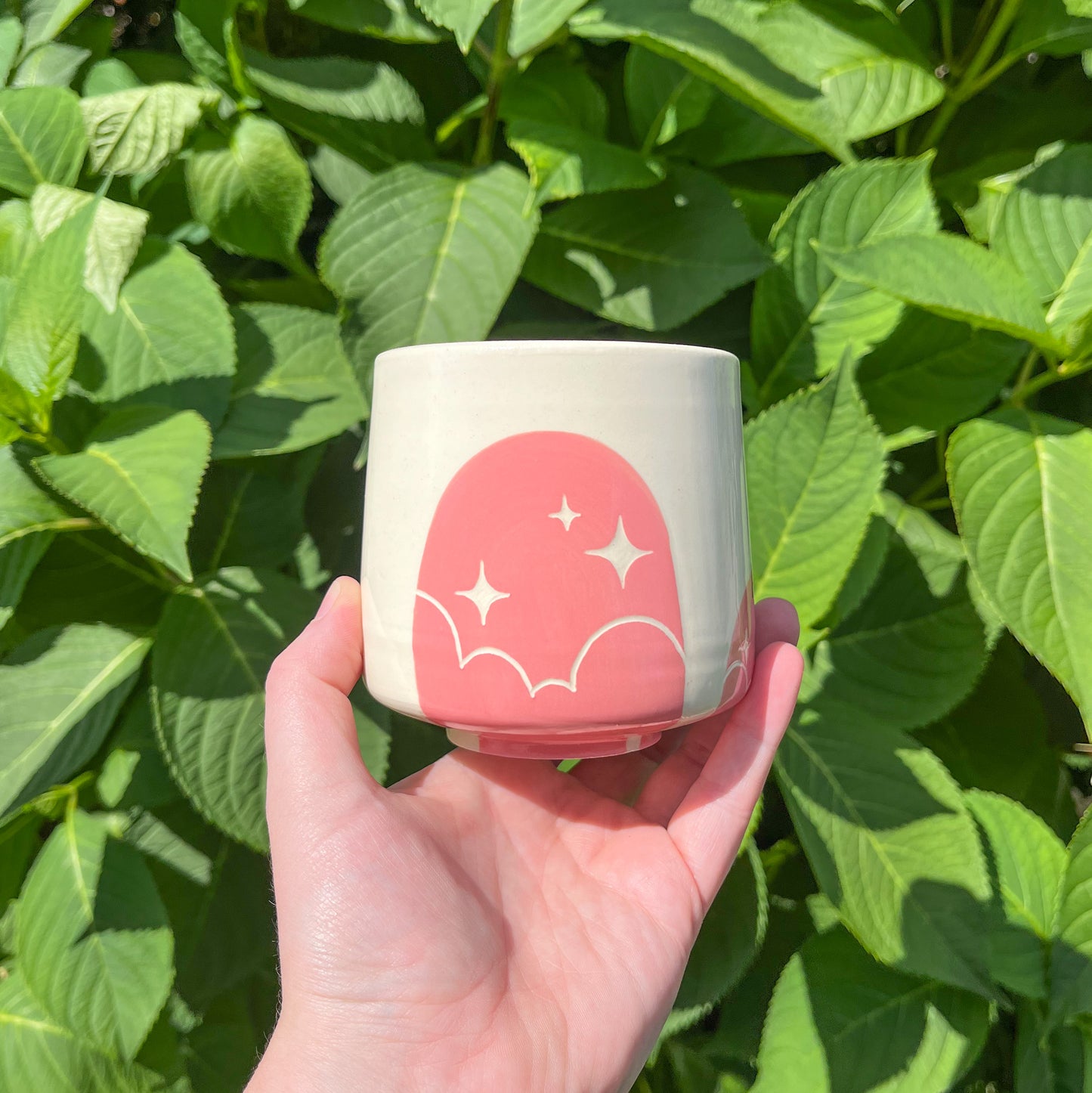 Pink Cloud Window Mug