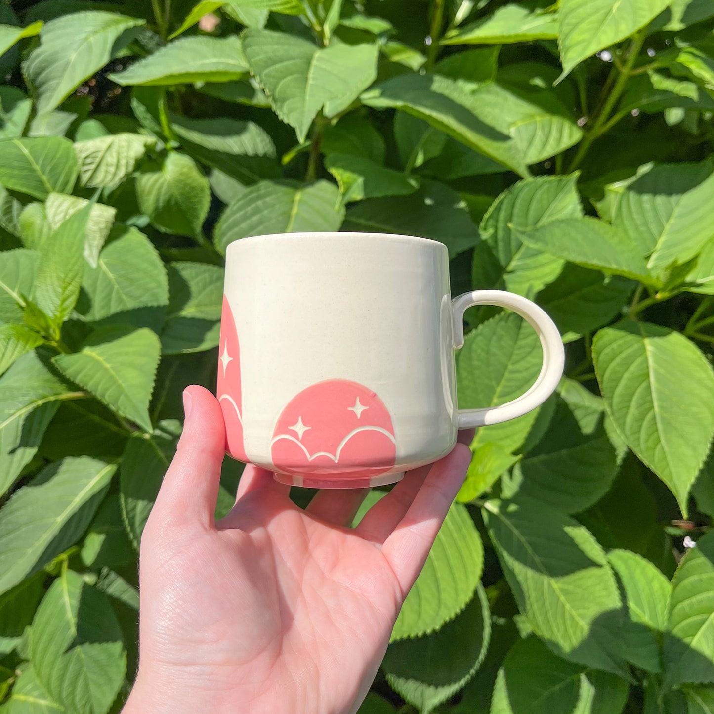 Pink Cloud Window Mug