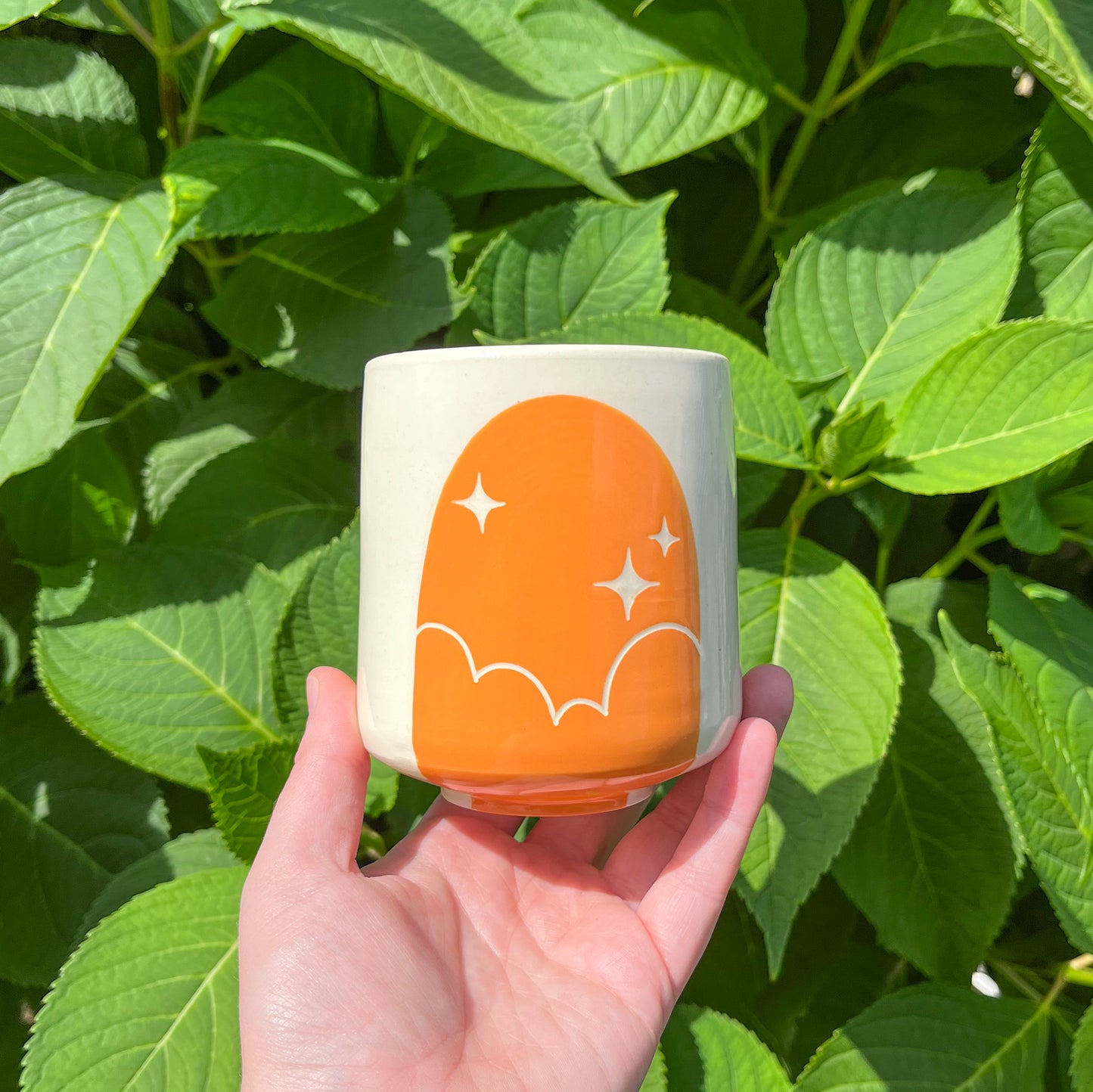 Orange Cloud Window Mug
