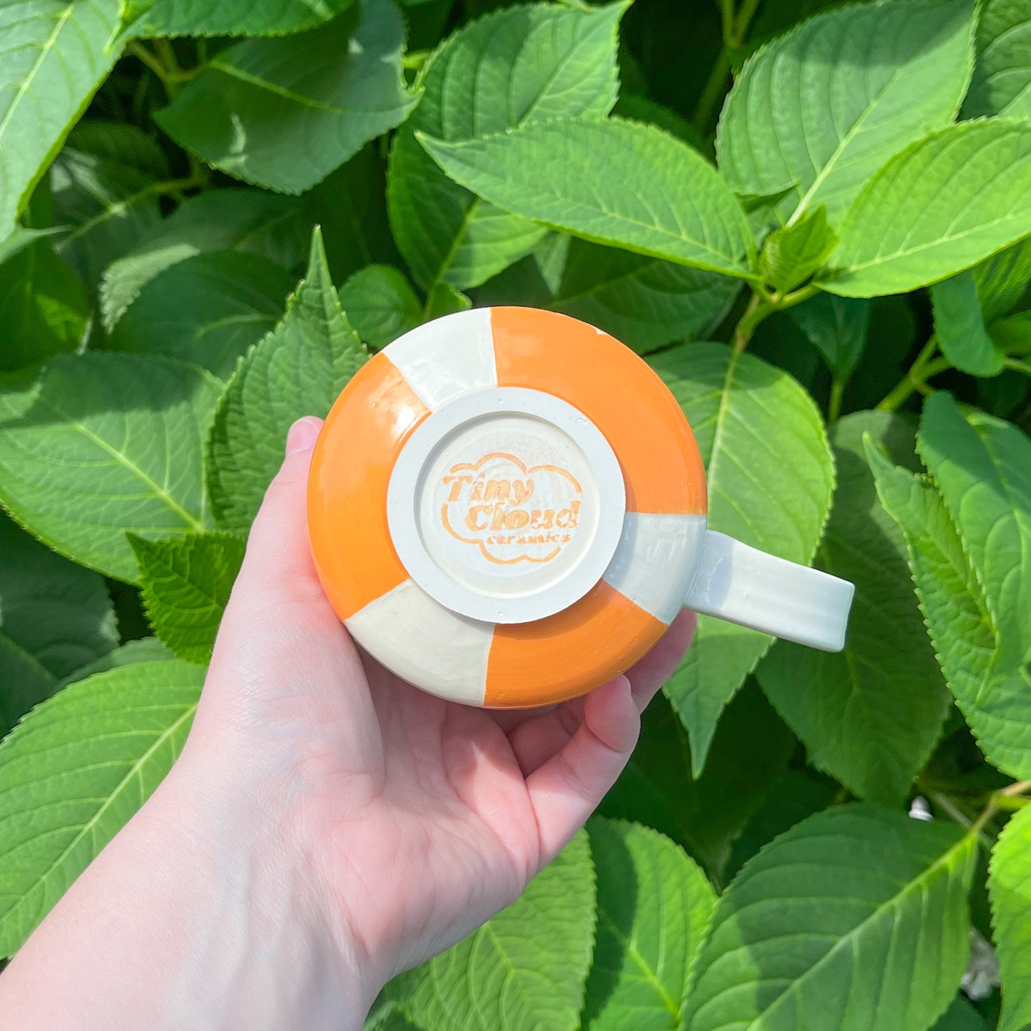 Orange Cloud Window Mug