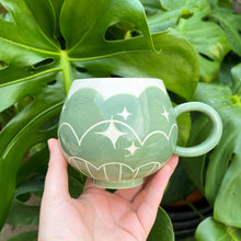 Load image into Gallery viewer, Green Cloud Bottom Mug
