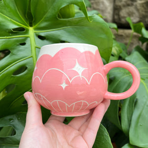Pink Cloud Bottom Mug