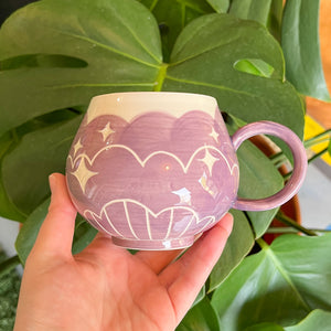 Purple Cloud Bottom Mug