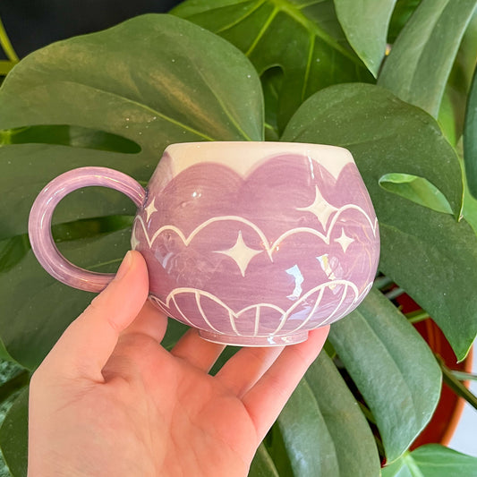 Purple Cloud Bottom Mug