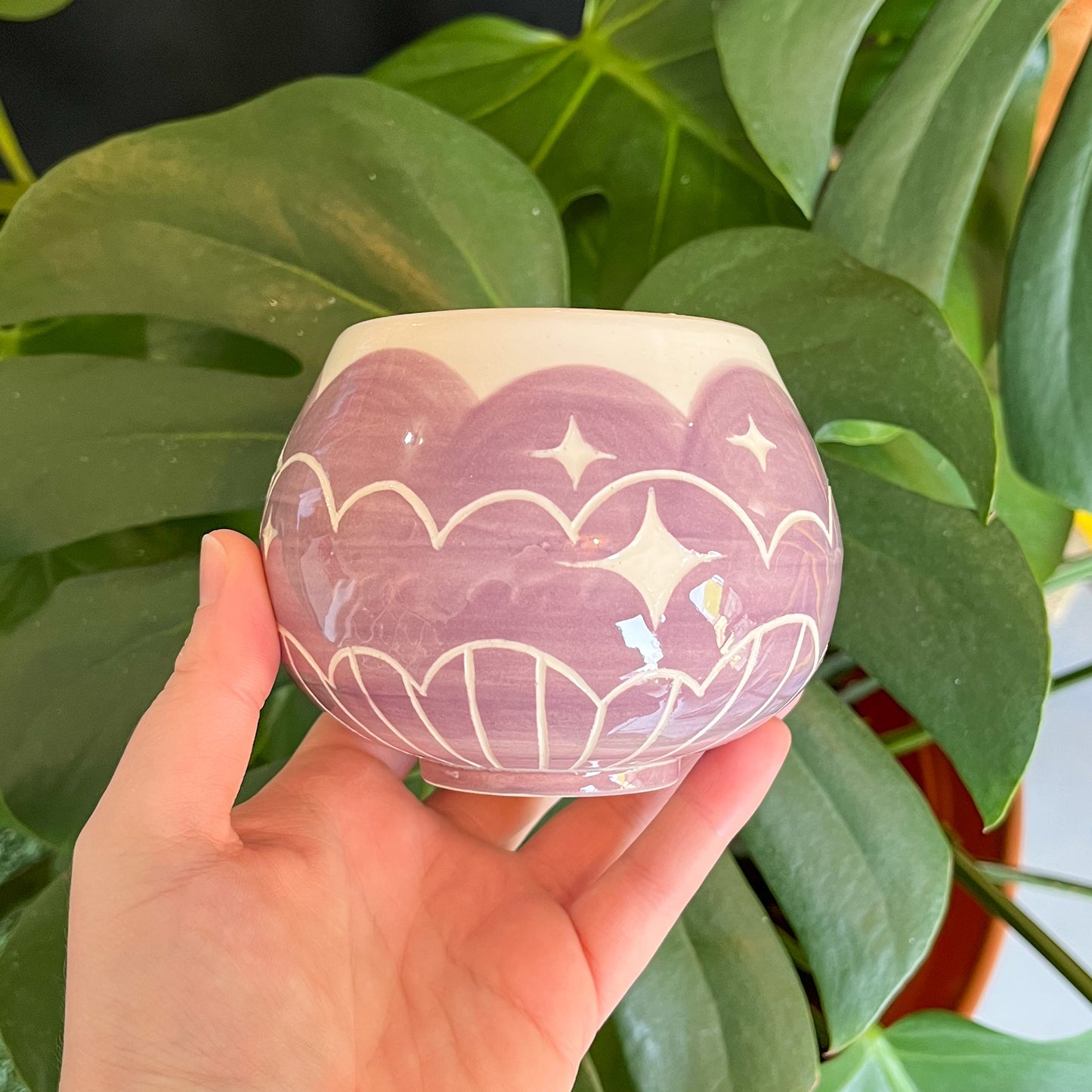 Purple Cloud Bottom Mug