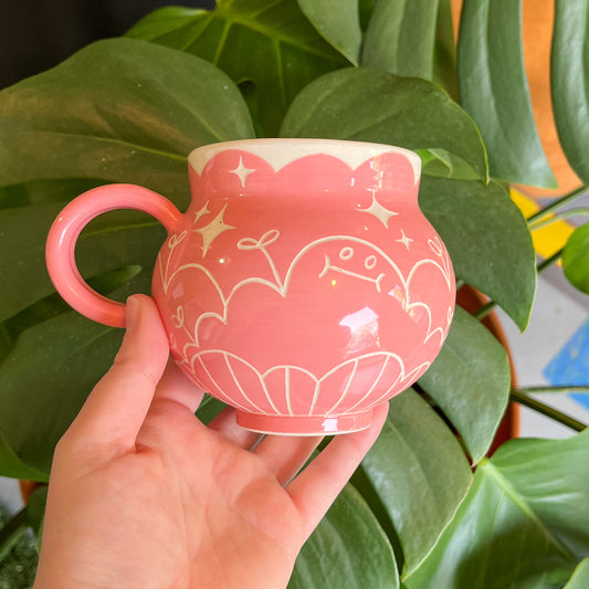 Pink Gooby Mug