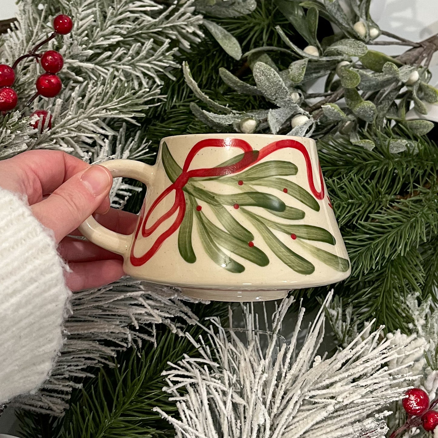 Red Mistletoe Mug