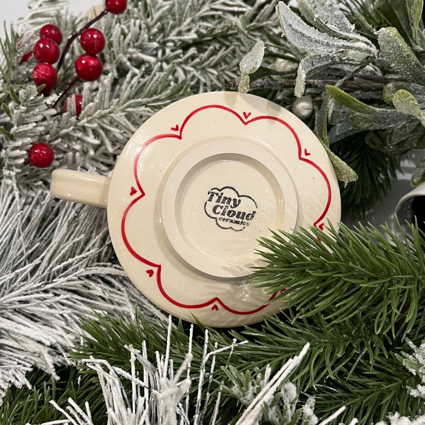 Red Mistletoe Mug