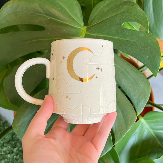 White Moon Mug