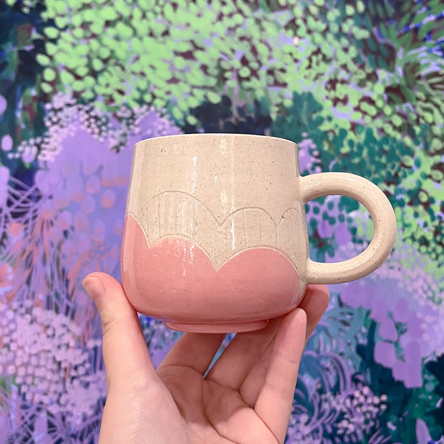 Pink Bottom Mug B