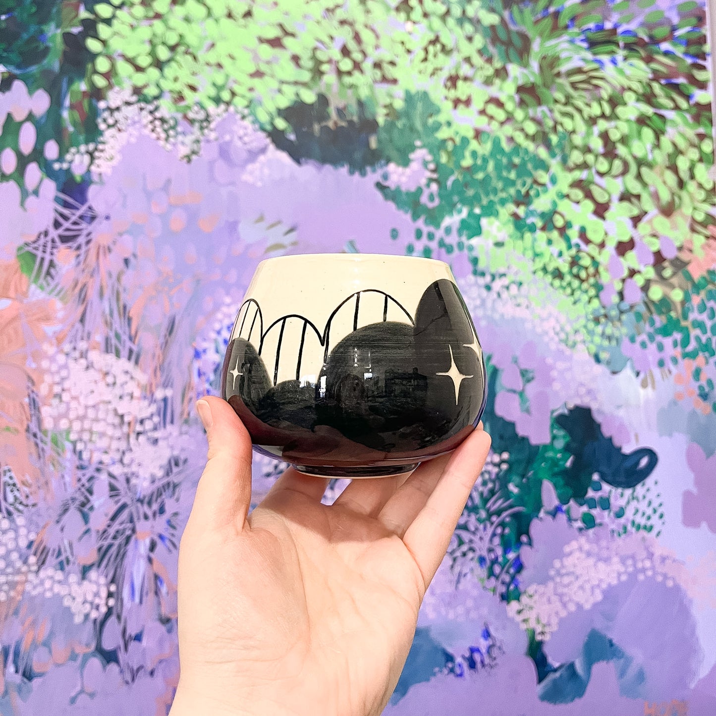 Black Cloud Bottom Mug