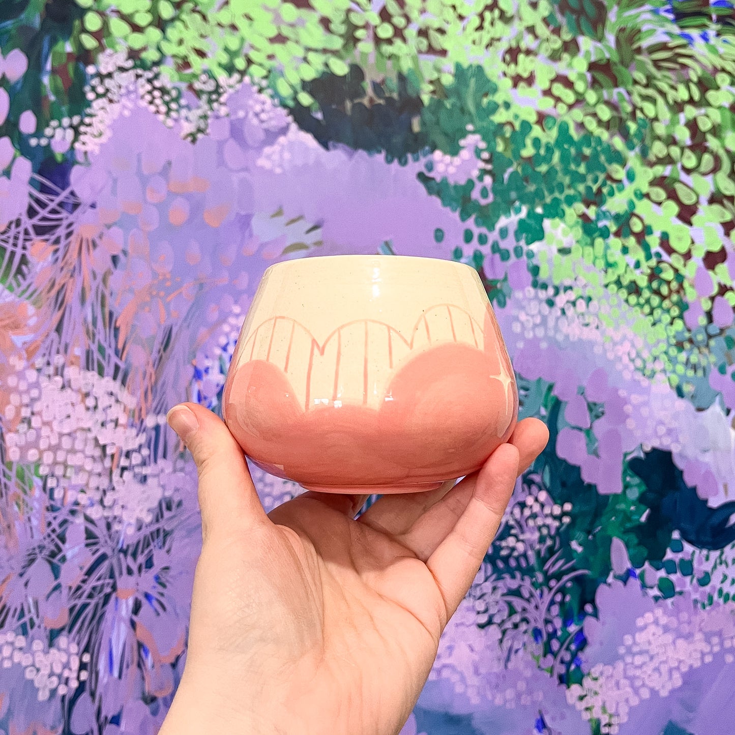 Pink Cloud Bottom Mug