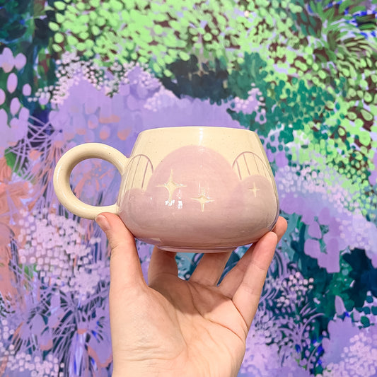 Purple Cloud Bottom Mug